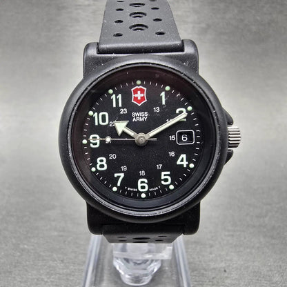 Swiss Army Renegade Watch Women 30mm Black Dial Black Tone Date 24229 PARTS0