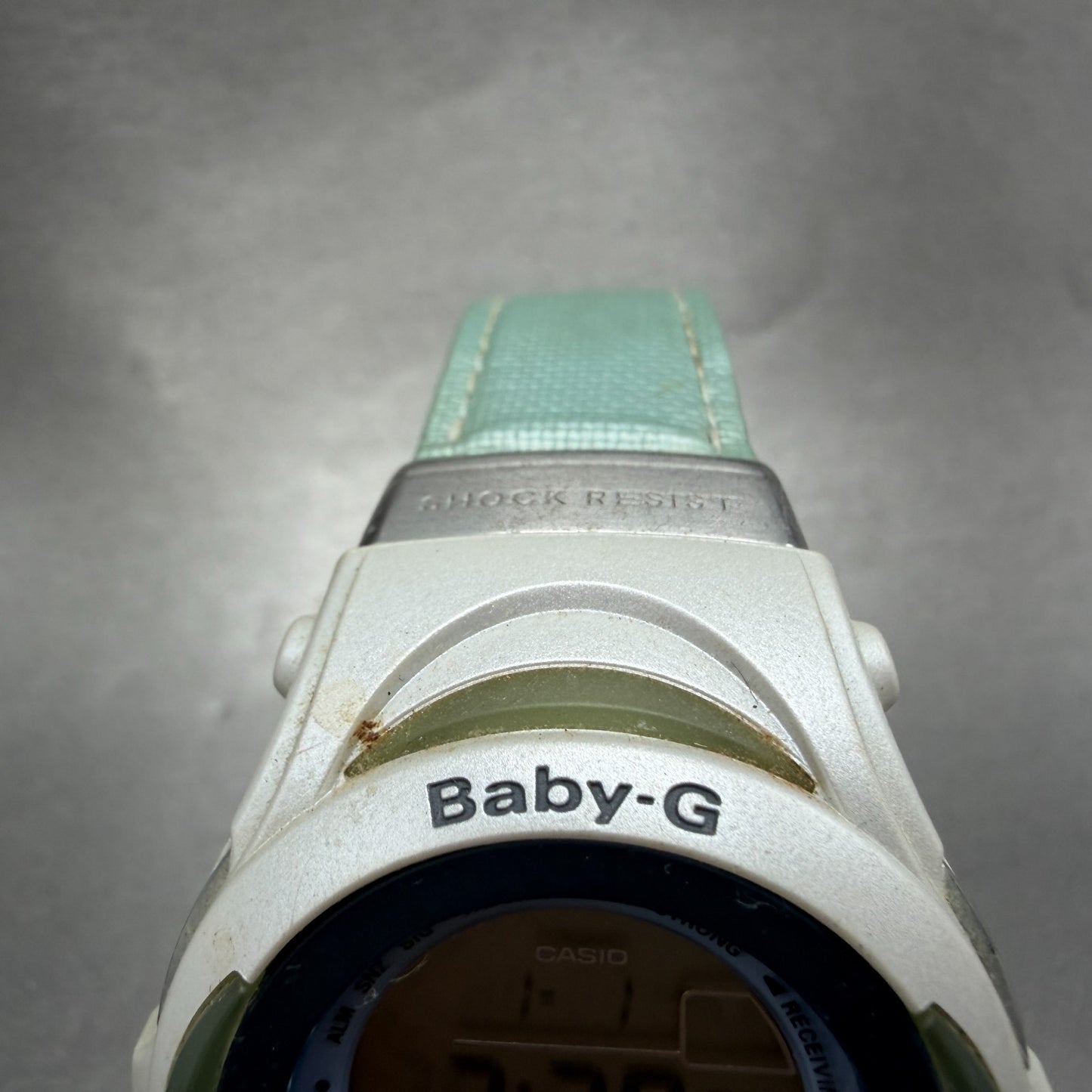 Casio Baby-G Watch Women 40mm White & Blue Alarm Chrono BGT-2000 New Battery4