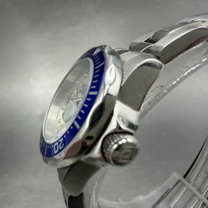 Invicta Dive Watch Women 24mm White Dial Steel Date Blue 14125 Round New Battery2