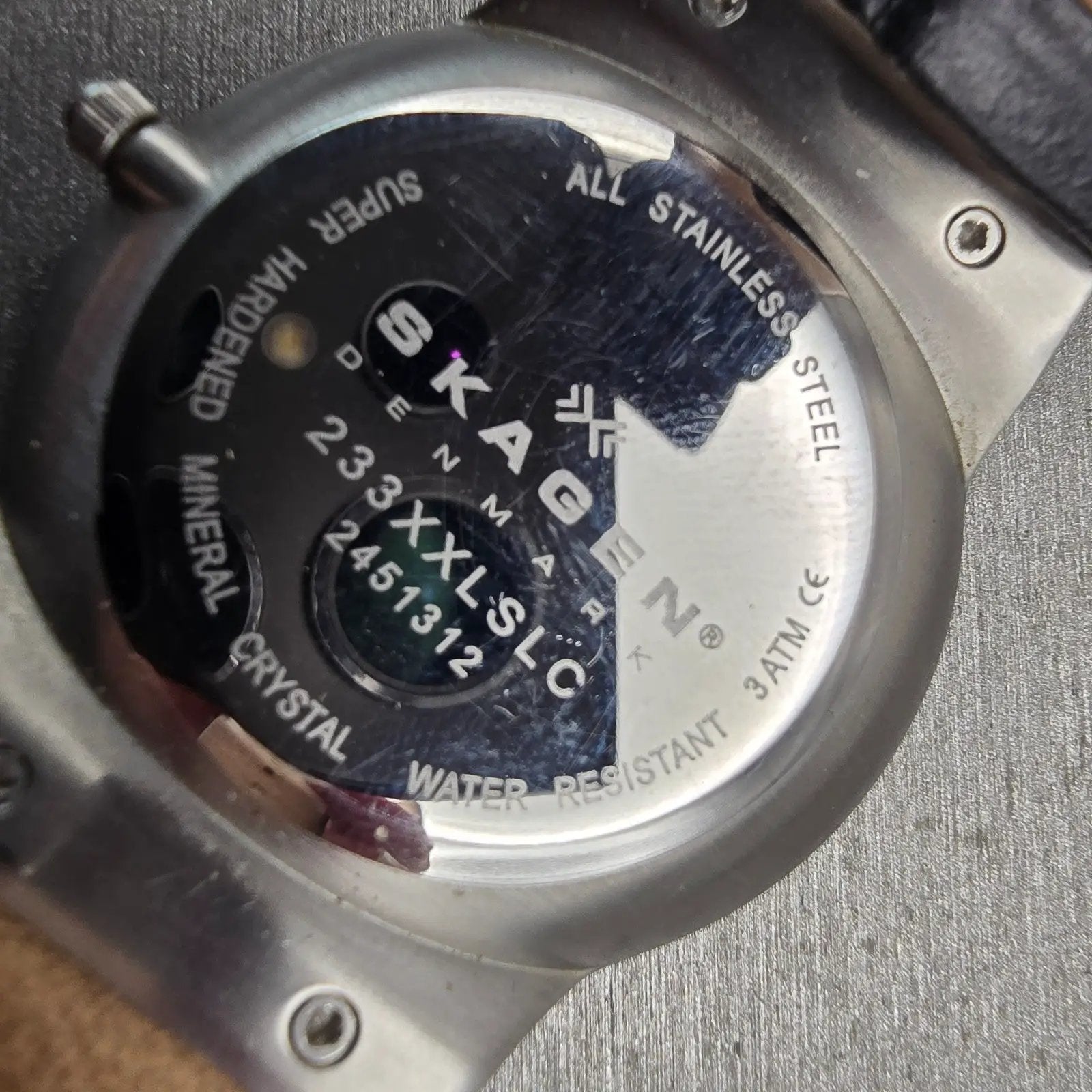 Skagen Watch Men 37mm Silver Dial Silver Tone Date Round 233XXLSLC New Battery10