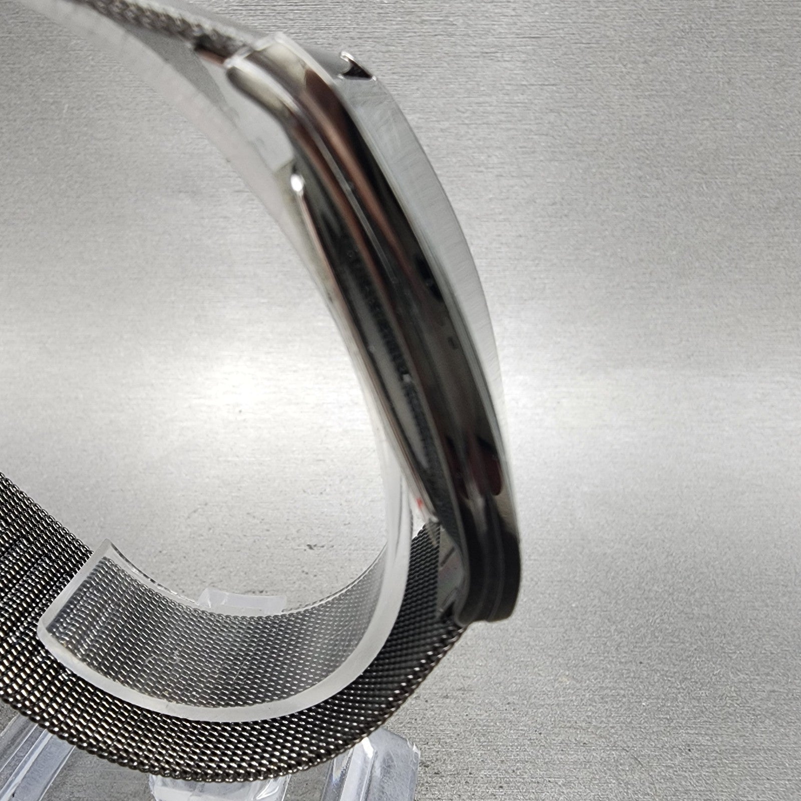 Skagen Grenen Tank Watch Men 29mm Silver Dial Black Tone Date Rectangle New Batt3