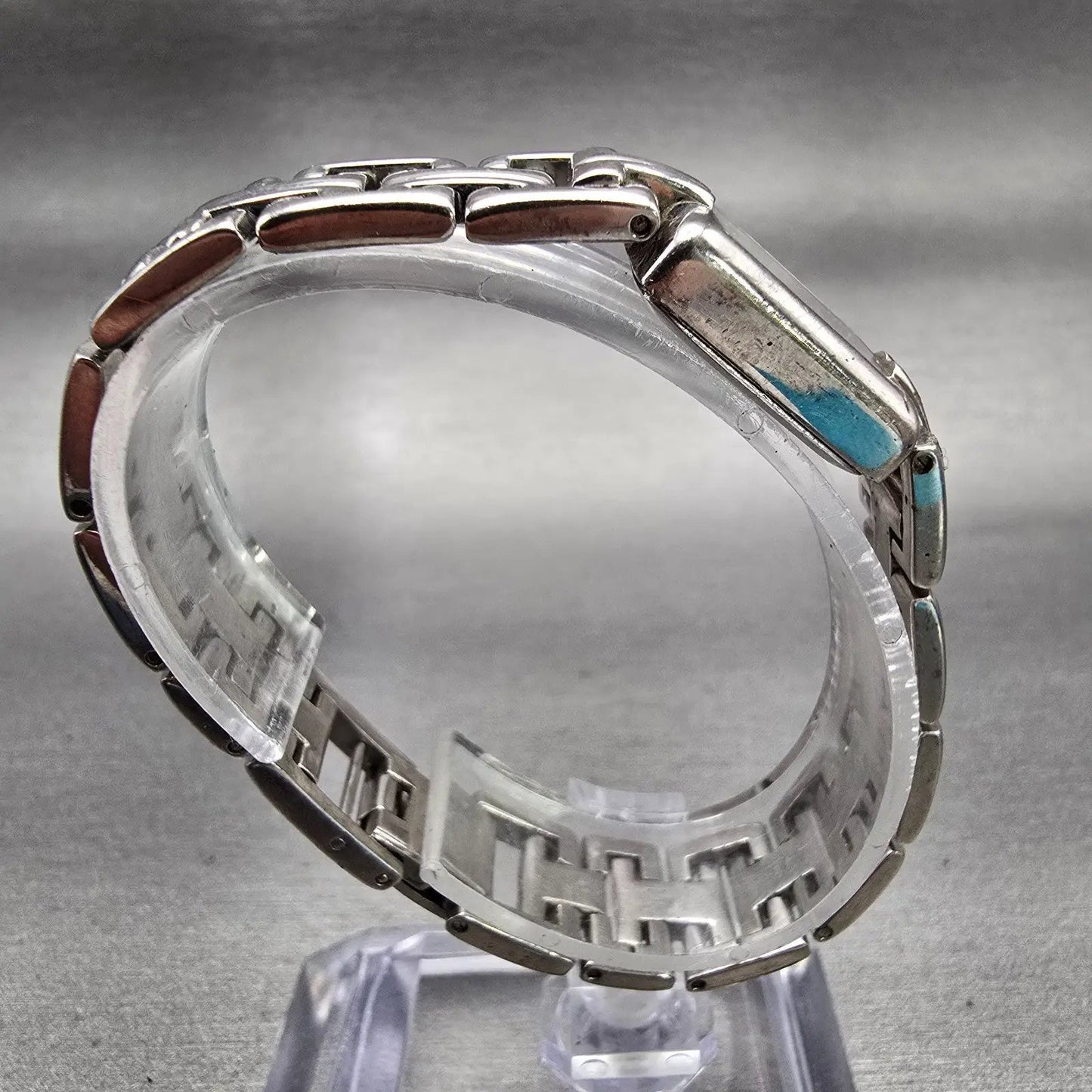 Bulova Watch Women 16mm White Dial Silver Tone Rectangle New Battery Vintage8
