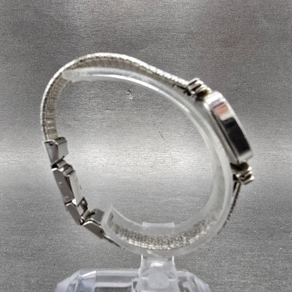 Orient Watch Women 18mm White Dial Silver Tone Rectangle A053Z5-40 New Battery D8
