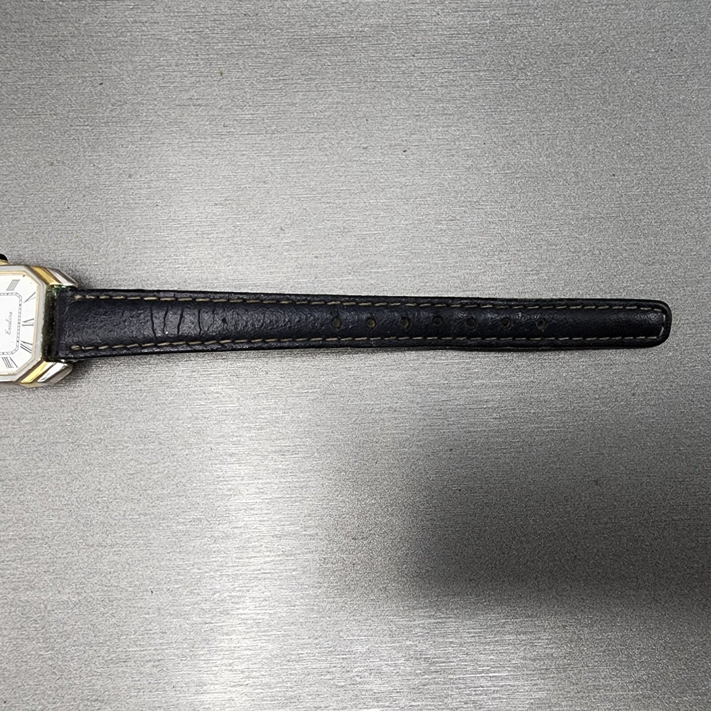 Seiko Exceline Watch Women 21mm White Dial Two Tone Rectangle 23206440 PARTS8