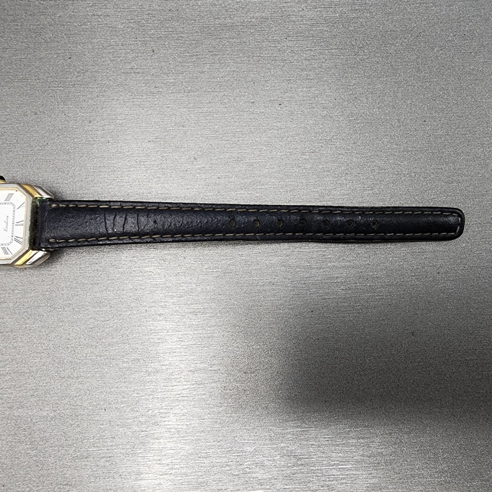 Seiko Exceline Watch Women 21mm White Dial Two Tone Rectangle 23206440 PARTS8