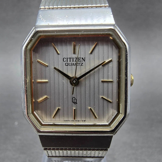 Citizen CQ Watch Unisex 25mm Silver Dial Two Tone Octagon 4031-899563 PARTS0