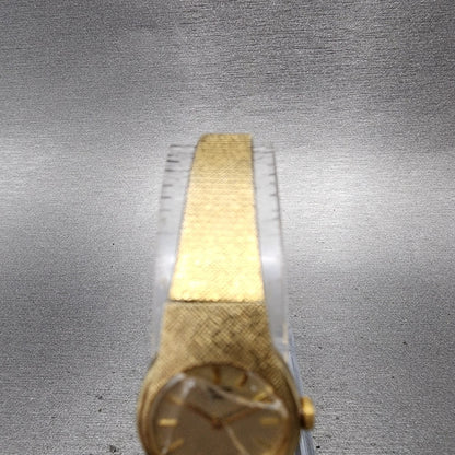 Seiko Watch Women 17mm Champange Dial Gold Tone Round 2C200149 New Battery4