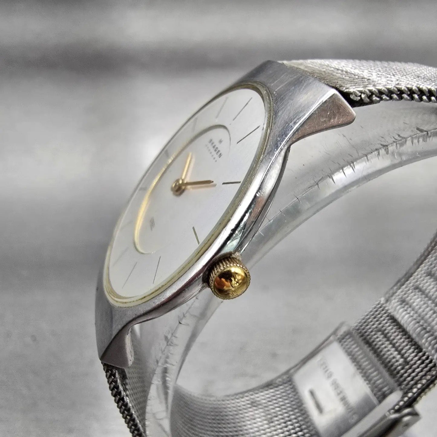 Skagen Slimline Watch Women 28mm Silver Dial Silver Tone Round 233SGSC New Batt2
