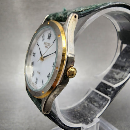 Seiko Alba Success Alpha Watch Women 31mm Silver Dial Two Tone V7011n90 New Bat2