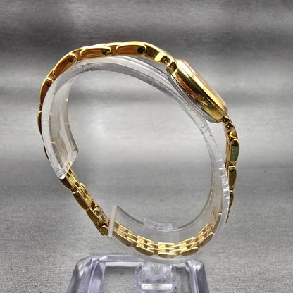 Citizen Chere Watch Women 15mm Champagne Dial Gold Tone Oval 4520-E50366 New Bat8