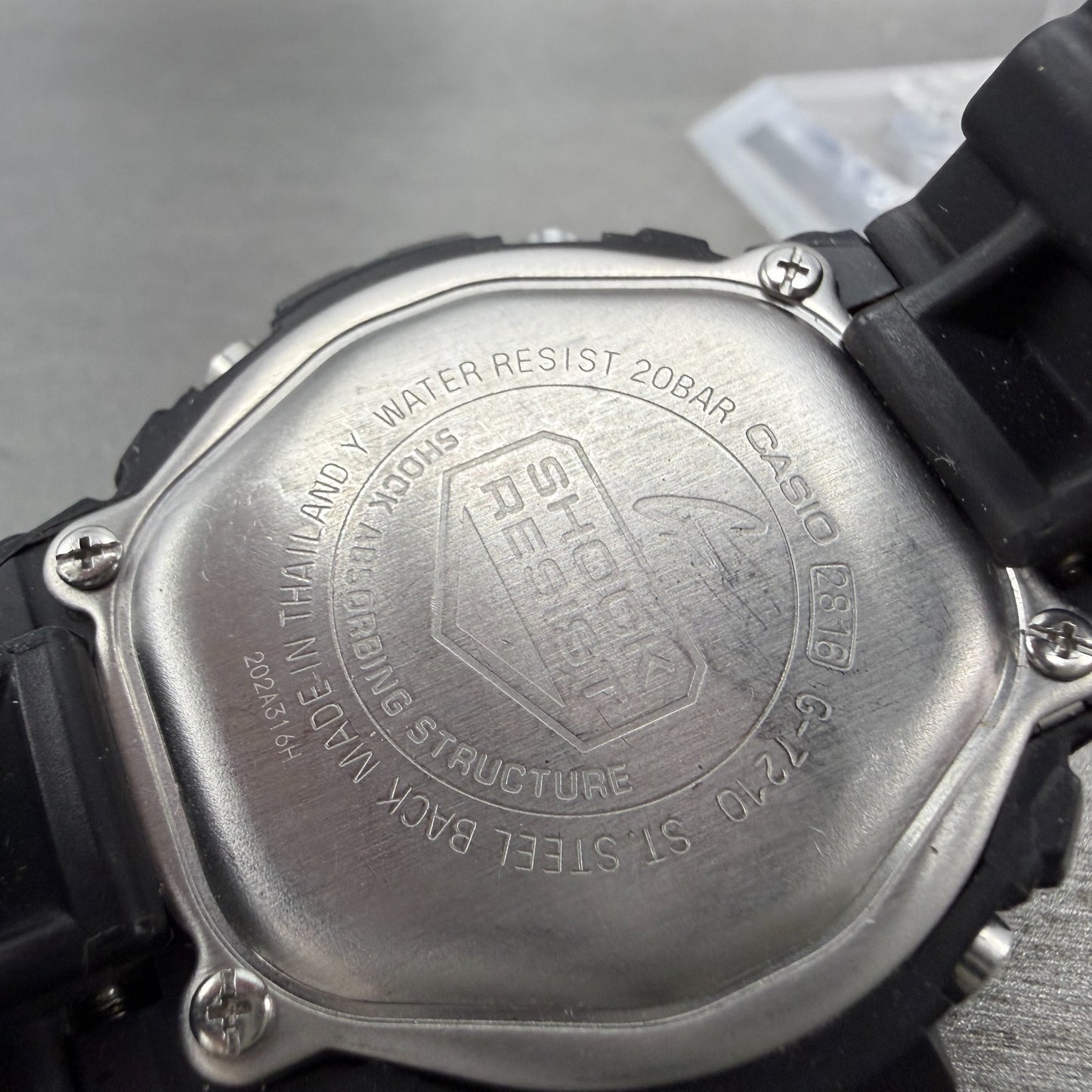 Casio G-Shock G-7210 Watch Men 46mm Digital Black Alarm Chronograph Solar Works9