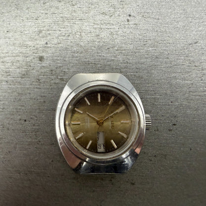 Citizen Automatic Watch Women 26mm Yellow Dial Silver Tone Daydate 4-661311 PART0