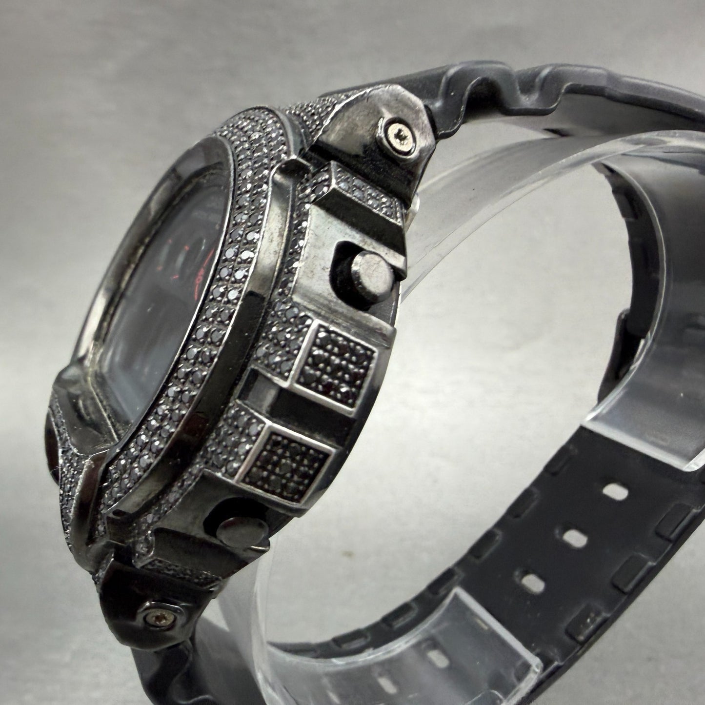 Casio G-Shock DW-6900MS Watch Men 50mm Digital Gem Set Black  Alarm Chrono Works2
