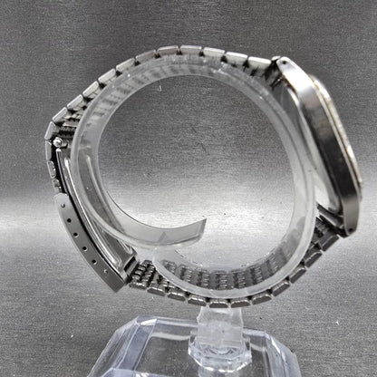 Seiko Watch Men 30mm White Dial Silver Tone Oval 7830-5210 JDM PARTS9