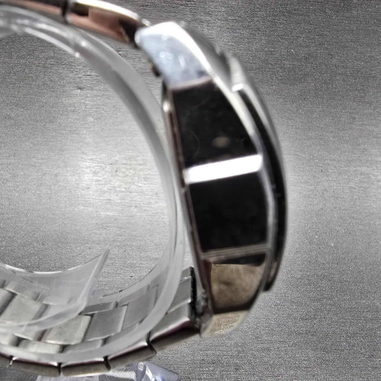Invicta Lupah Watch Women 29mm Silver Dial Silver Tone Rectangle 15842 New Batt5