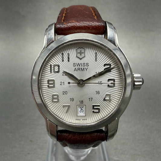 Victorinox Swiss Army Vivante Watch Women 28mm Silver Dial Steel Date New Batt0