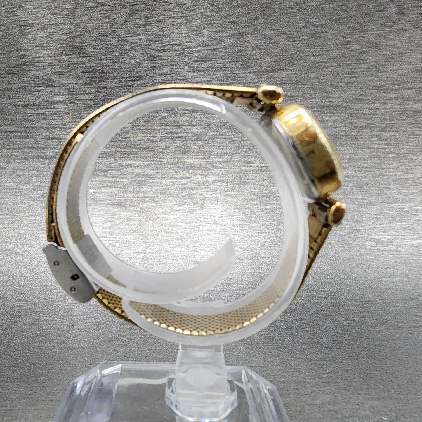 VTG Seiko Watch Women 25mm Brown Dial Gold Tone Rectangle 11-5020 New Battery