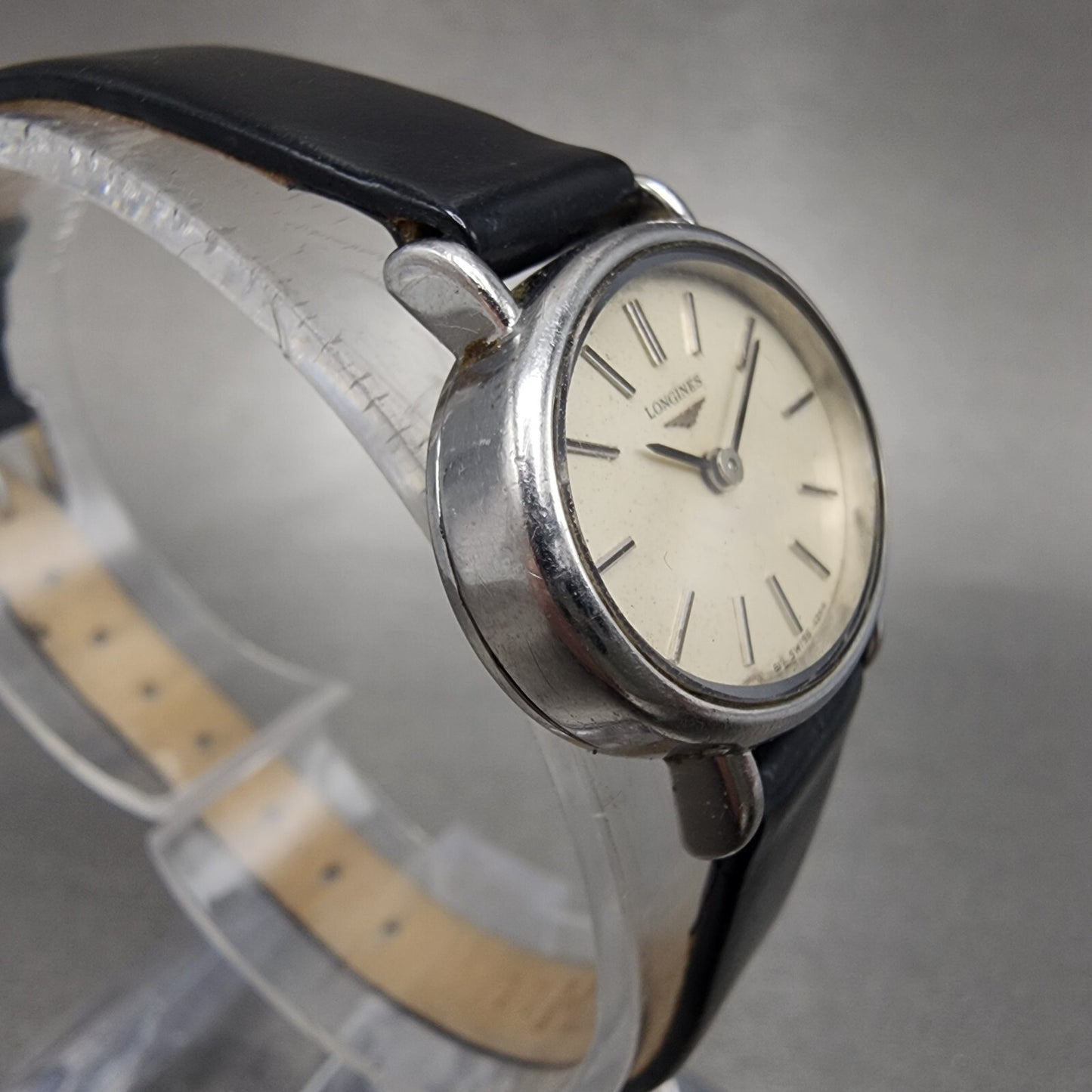 Longines Watch Women 23mm White Dial Steel Oval Manual Wind Runs Cal L817.43