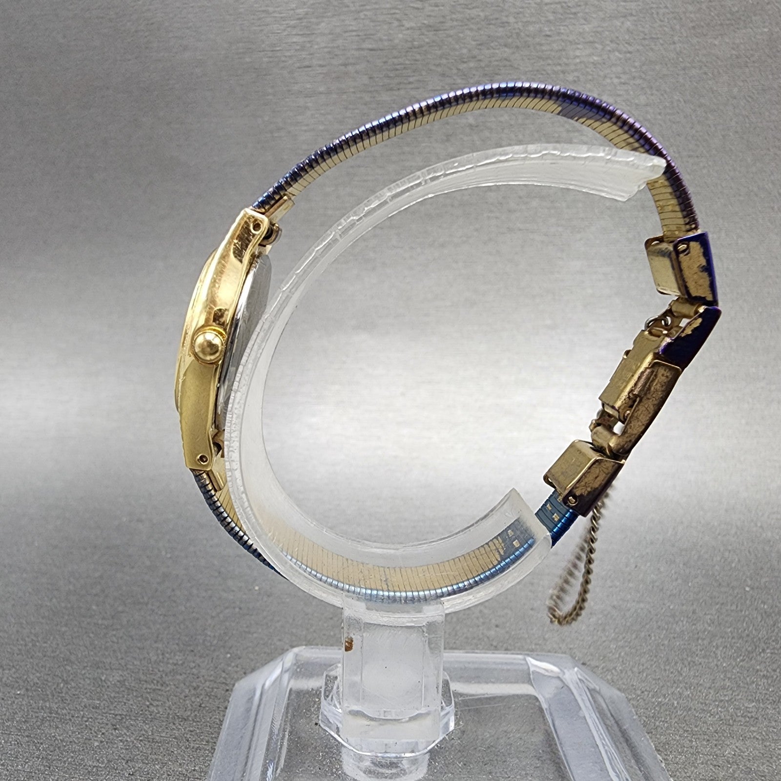 Seiko watch Women 18mm Gold Dial Gold Tone Oval V4015310 New Battery Vintage6