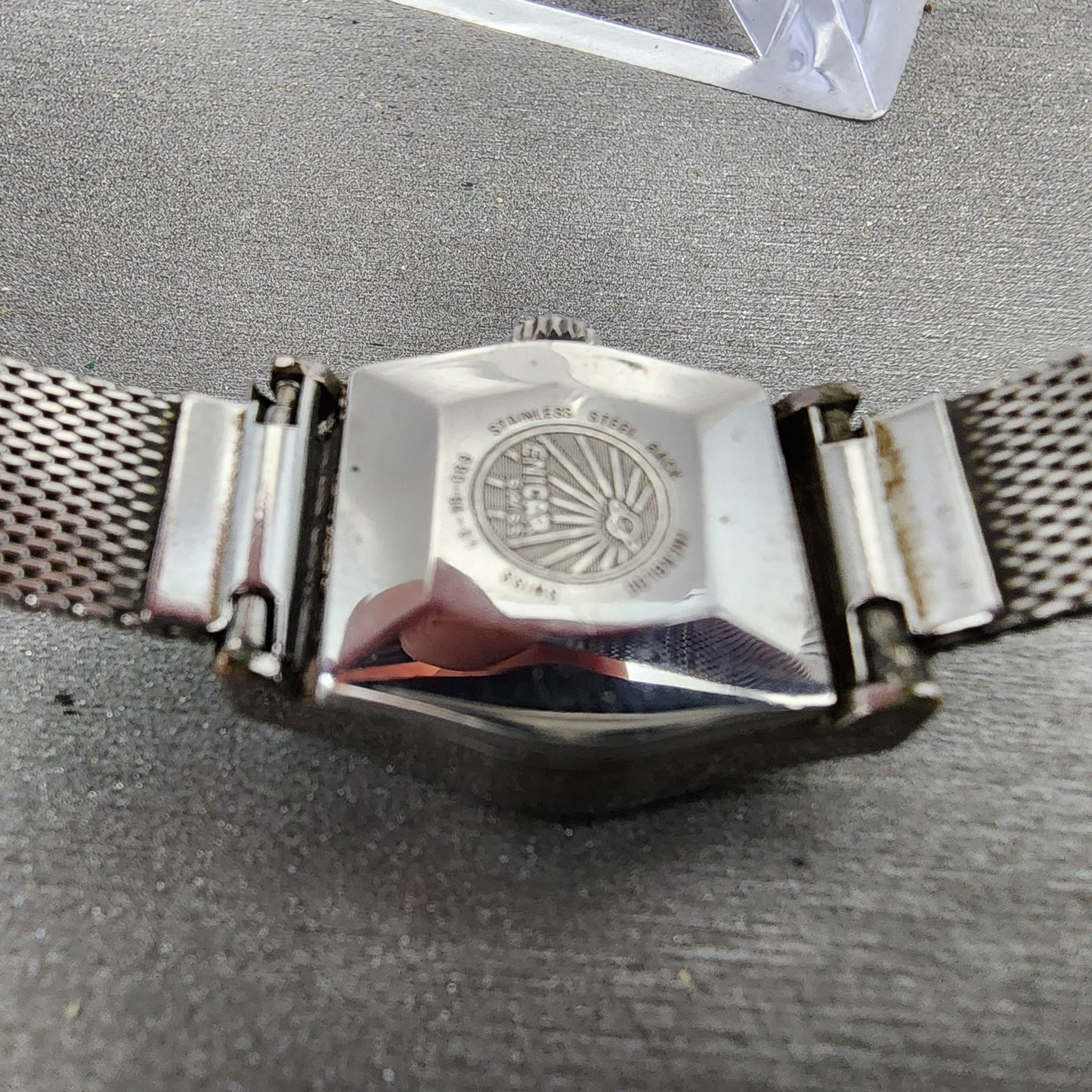 Enicar Star Watch Women 18mm Silver Dial Silver Tone Manual Wind PARTS10