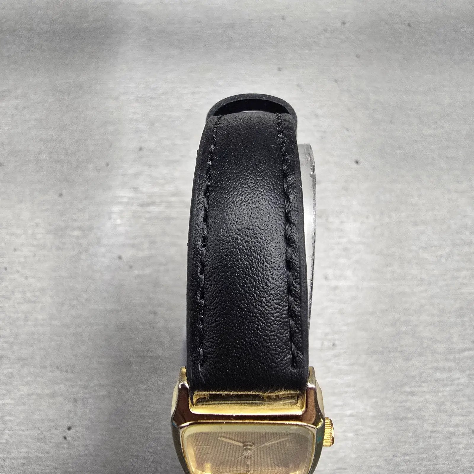 Citizen CQ Watch Women 19mm Gold Dial Gold Tone Rectangle 6031-G10002 New Batt4