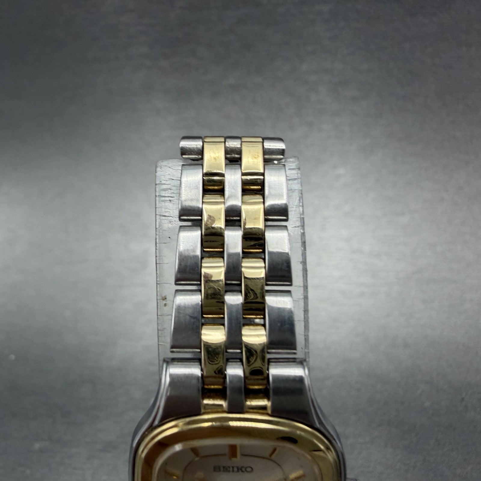 Seiko Exceline Watch Women 21mm White Dial Two Tone 4J41-0AA0 New Battery4