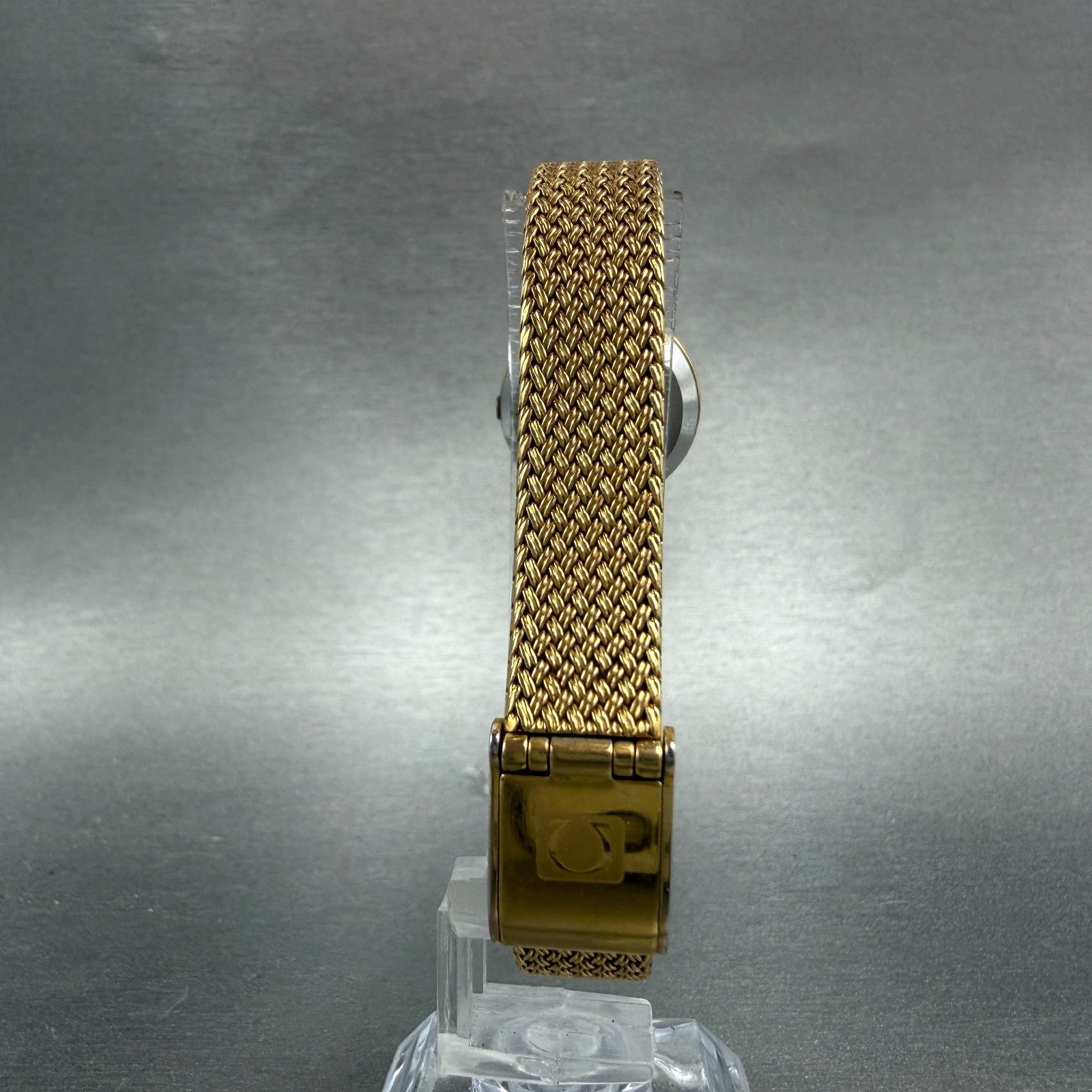 Omega De Ville Watch Women 20mm Gold Dial 10K Gold Plated Round 5910017  New bat7