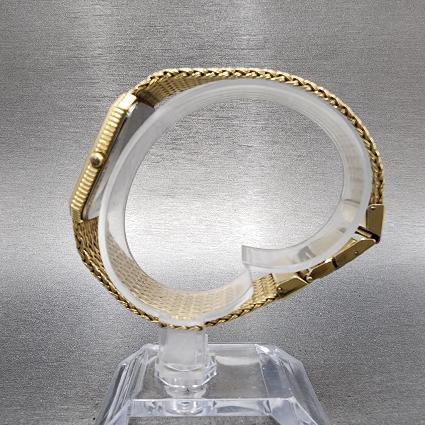 Bulova Tank Watch Men 26mm Champagne Dial Gold Tone Octagon PARTS7