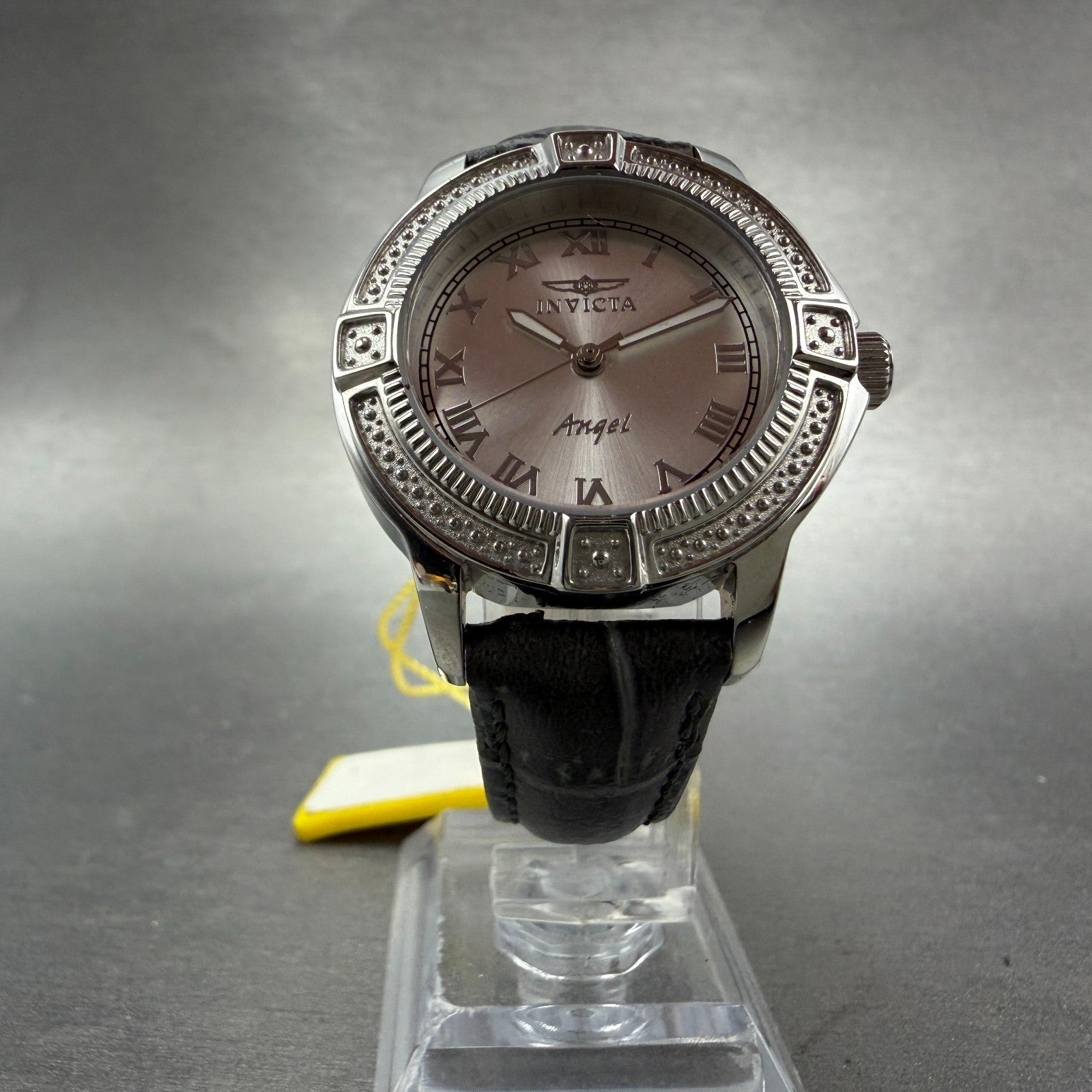 Invitca Angel Watch Women 33mm Silver Dial Silver Tone Round 15083 New Battery5