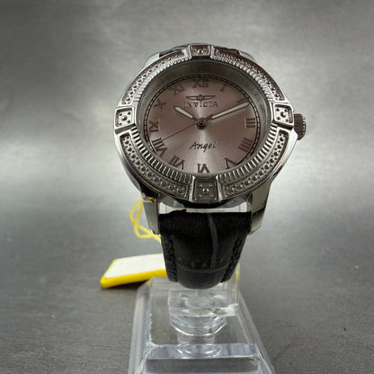 Invitca Angel Watch Women 33mm Silver Dial Silver Tone Round 15083 New Battery5