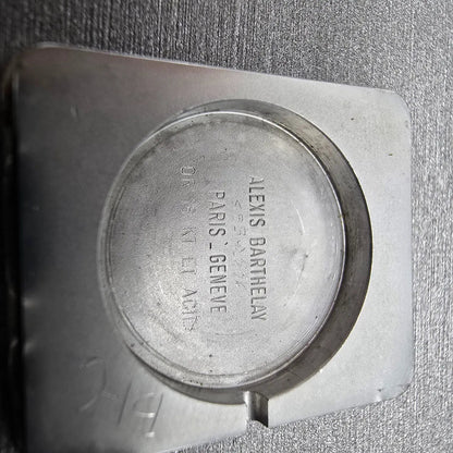 Tiffany & Co. Alexis Barthelay Tank Watch Men 25mm White Dial Steel Date PARTS21