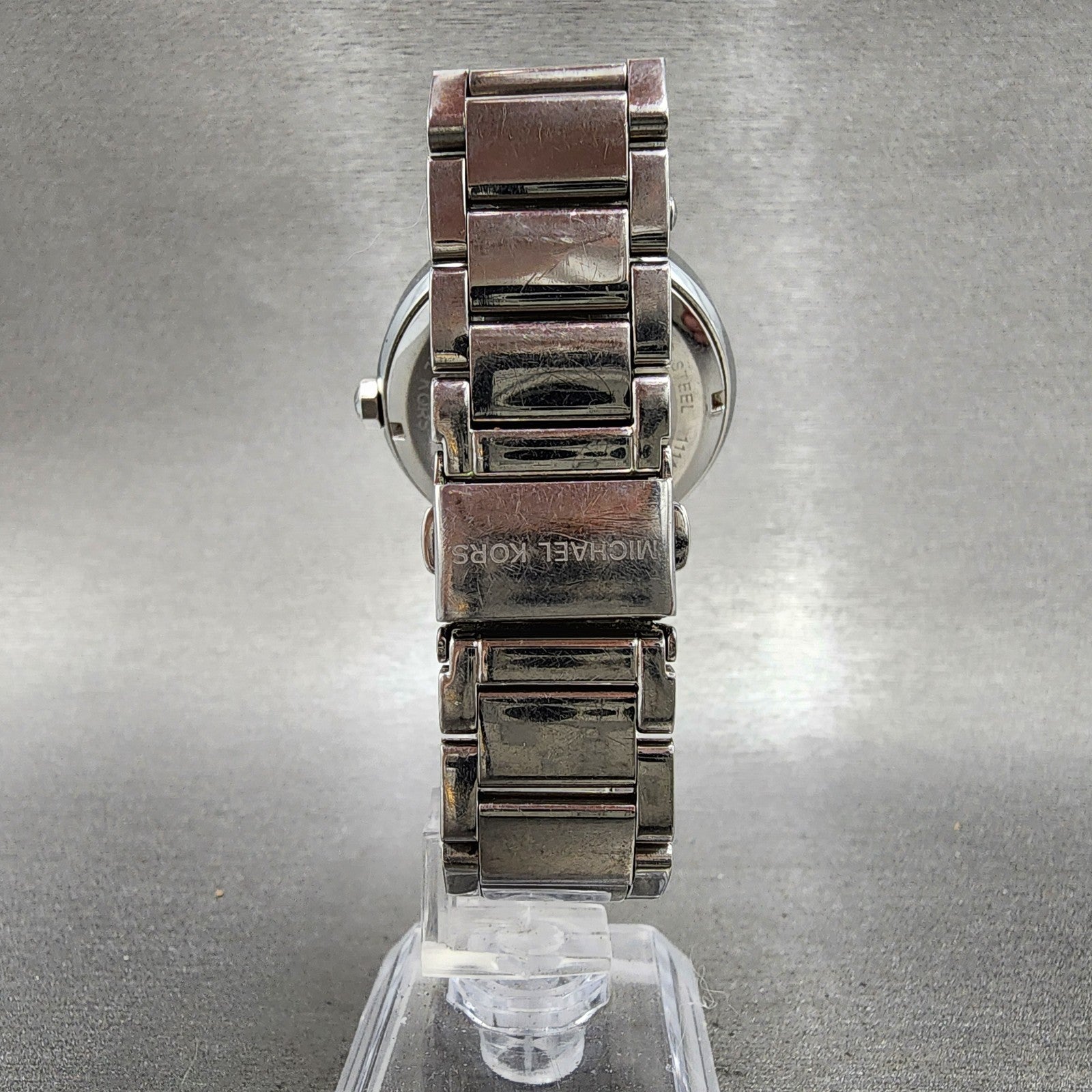 Michael Kors Parker Watch Women 39mm Silver Dial Silver Tone Round New Battery7