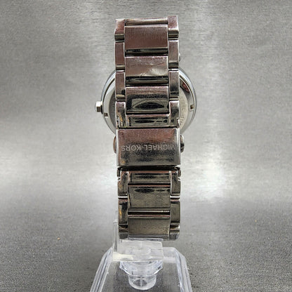 Michael Kors Parker Watch Women 39mm Silver Dial Silver Tone Round New Battery7