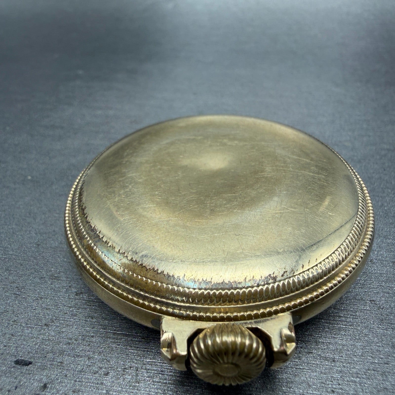 Crosby Pocket Watch 50mm White Dial Gold Plated Manual Wind 17 Jewels PARTS10