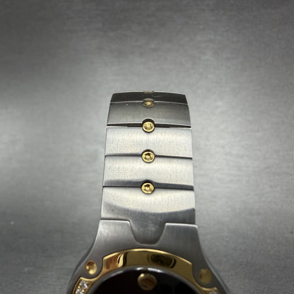 Movado Sports Edition Watch Women 27mm Black Dial Two Tone Diamonds New Battery4