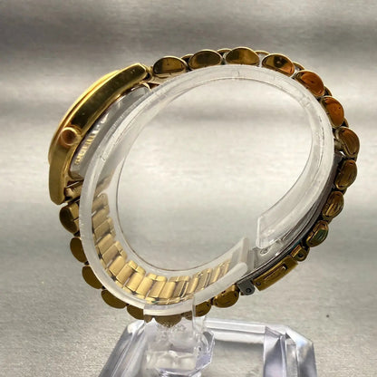 Citizen Watch Women 26mm MOP Dial Gold Gemmed Date Round 1012-S075688 New Batt6