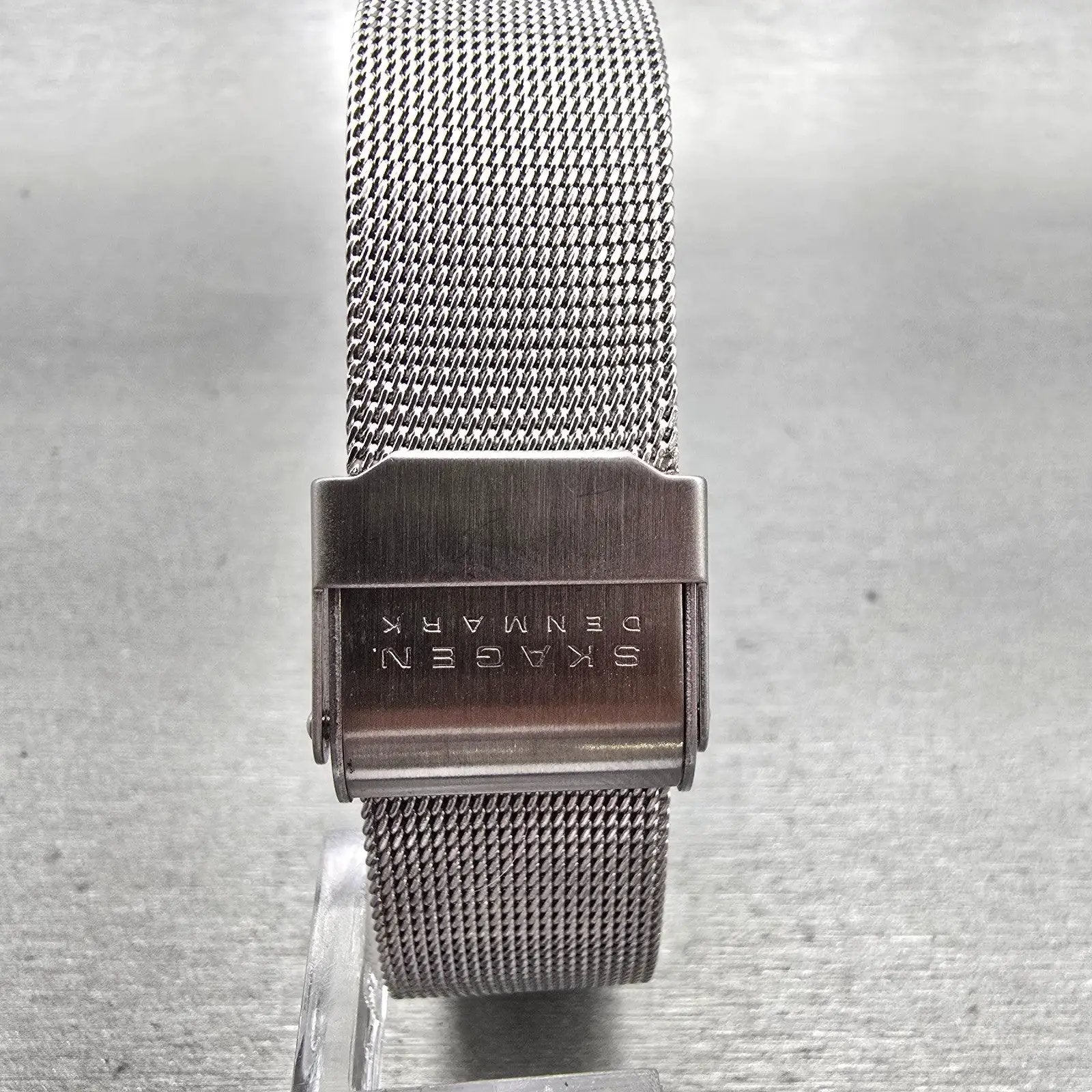 Skagen Disney Tank Watch Women 22mm Dual Time Silver Tone D295USS New Battery7