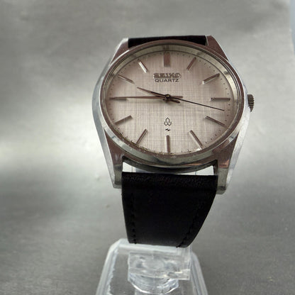 Seiko Watch Men 35mm Silver Dial Steel Round 7121-8000 Vintage PARTS6