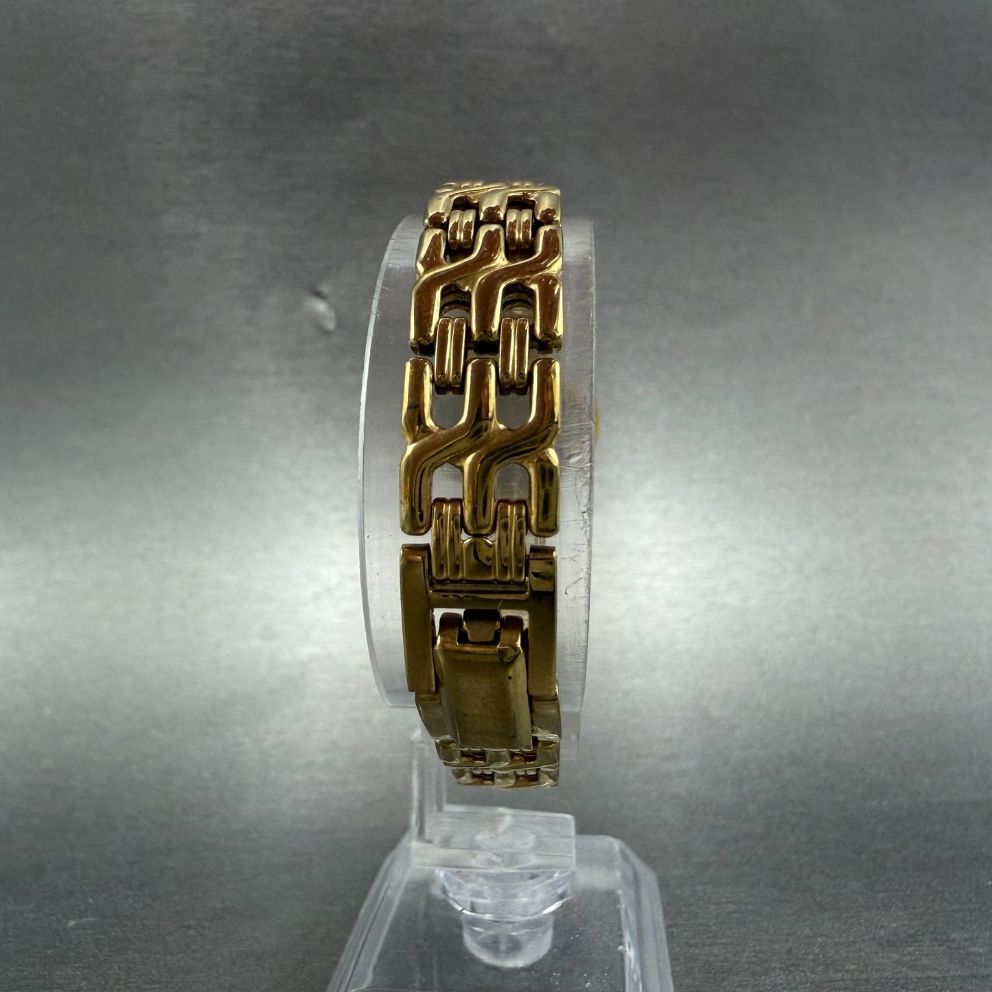 Seiko Watch Women 21mm Champagne Dial Gold Tone Round 1N00-1E09 New Battery LWF7