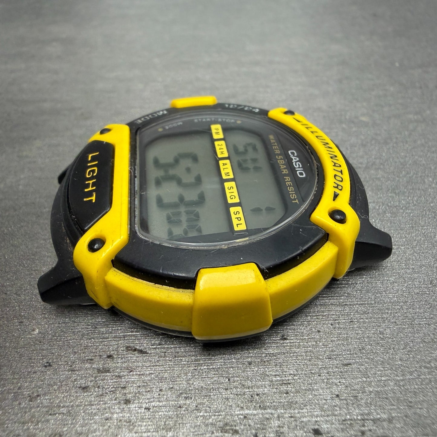 Casio Illuminator W-92H Watch Men 41mm Digital Black Yellow Alarm Chrono NewBatt5
