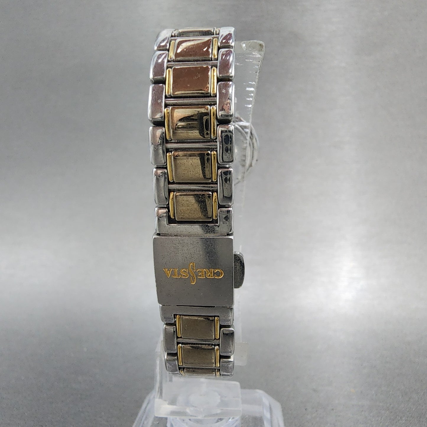 Seiko Cressta Watch Women 23mm White Dial Two Tone Round 2N200130 New Battery7