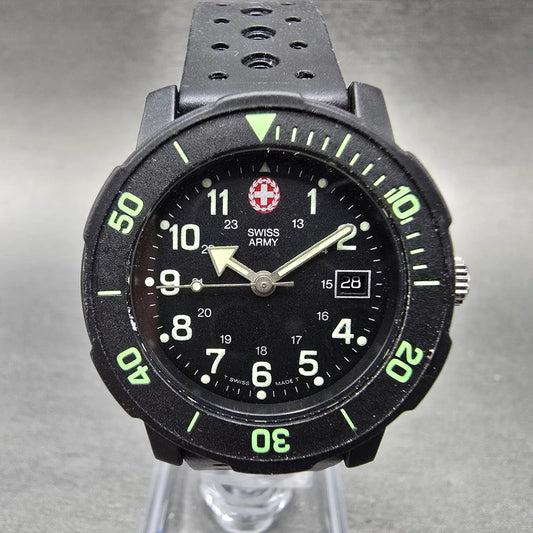 Victorinox Swiss Army Striker Watch Women 31mm Black Dial Black Tone Date PARTSK0