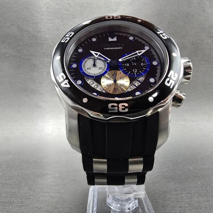 Invicta Pro Diver Chronograph Watch Men 48mm Black Dial Steel Date 24851 New Bat5