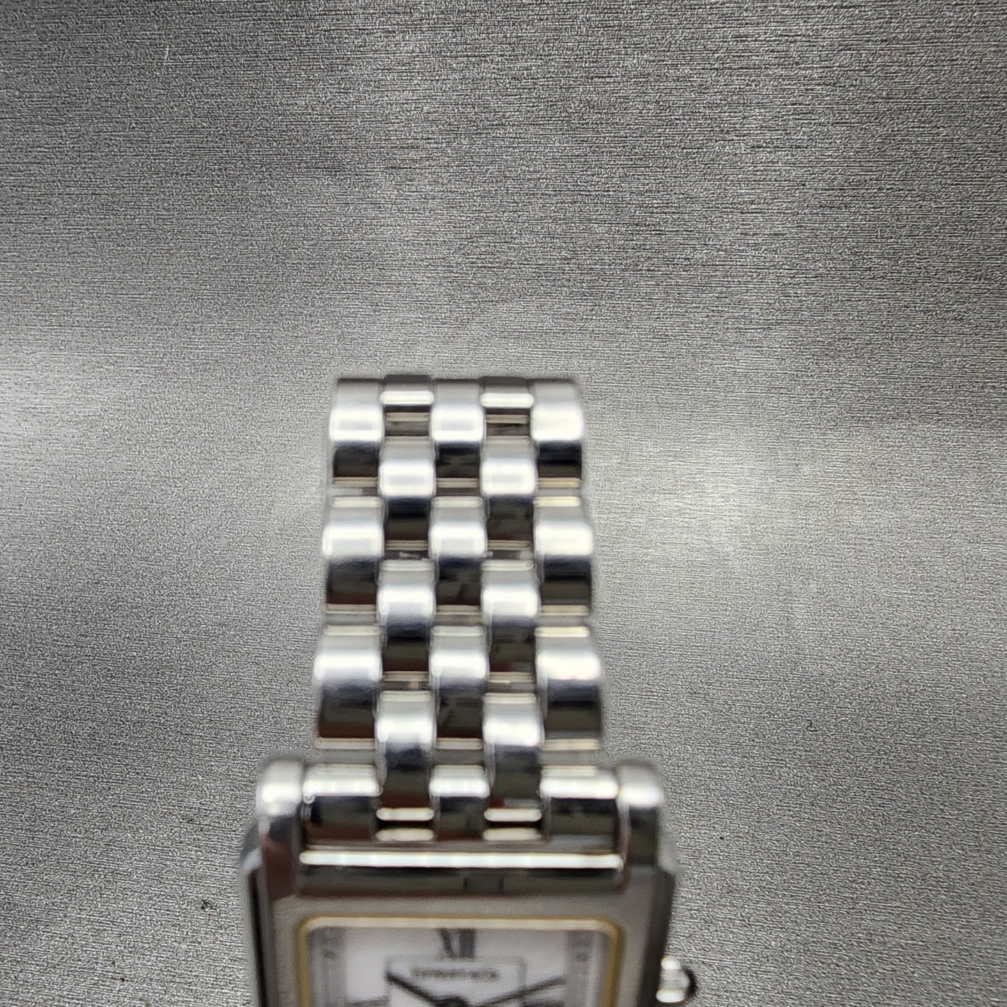 Tiffany & Co Tank Watch Women 23mm White Dial Steel Rectangle New Battery4