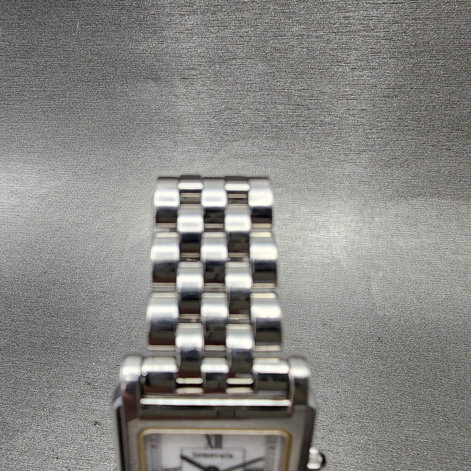 Tiffany & Co Tank Watch Women 23mm White Dial Steel Rectangle New Battery4