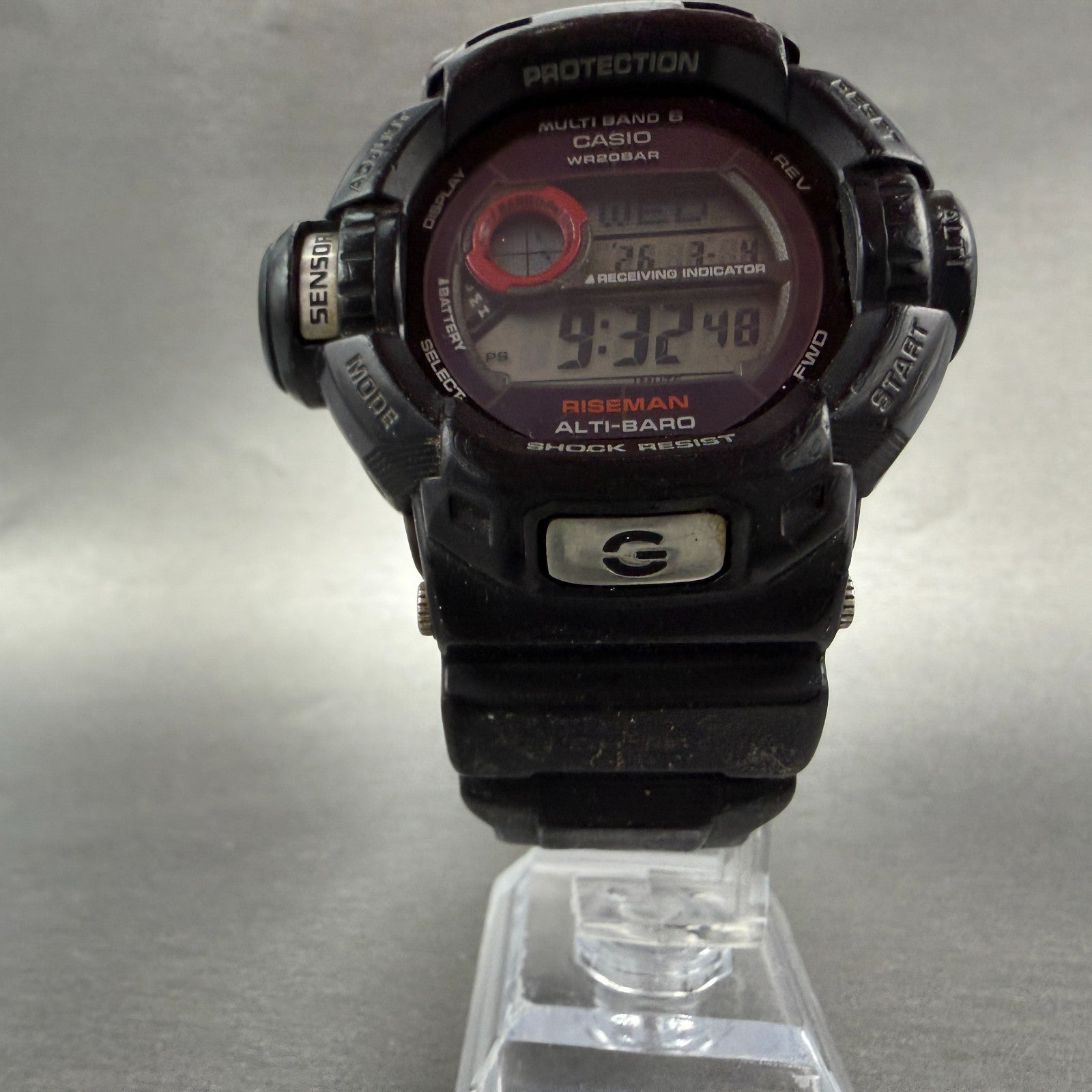 Casio G-Shock Riseman GW-9200J Watch Men 49mm Analog Digital Black Octagon Solar5
