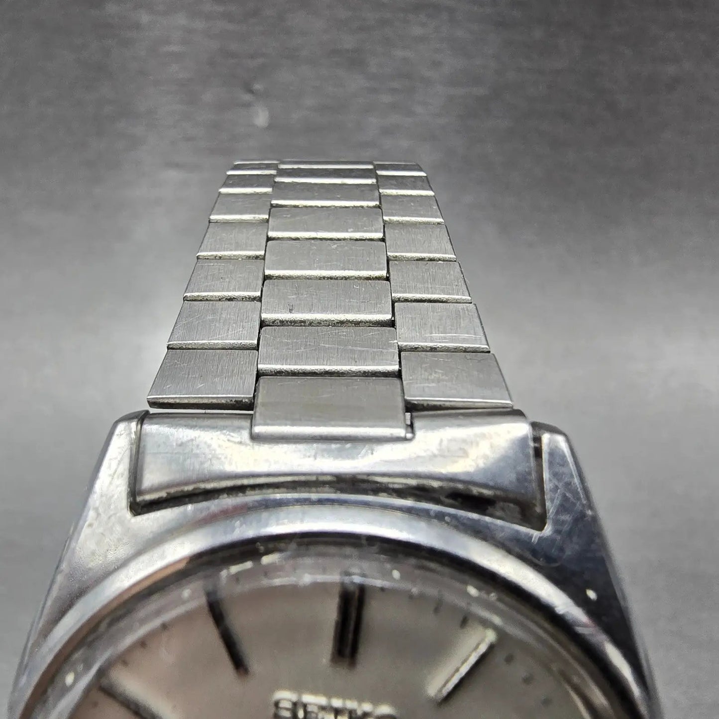 Seiko SQ Watch Men 35mm White Dial Silver Tone Daydate 7123-8290 PARTS5