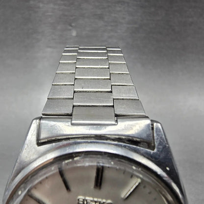 Seiko SQ Watch Men 35mm White Dial Silver Tone Daydate 7123-8290 PARTS5