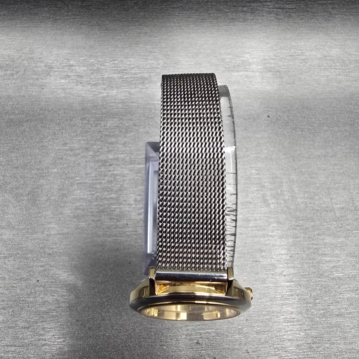 Skagen Watch Women 28mm Silver Dial Two Tone Date Round 16SGS New Battery JP24