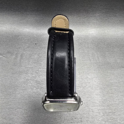 Seiko Tank Watch Men 30mm Silver Dial Silver Rectangle 6431-5050 New Battery4